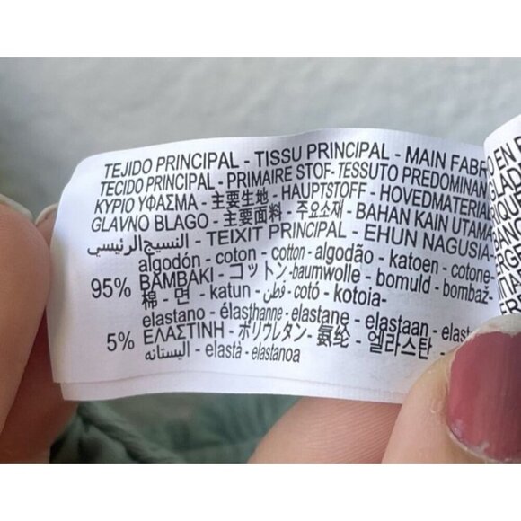 Zara Forest Fairy Bodysuit Size M Ruffle Coquette Feminine Dainty Festival Green - Picture 12 of 12